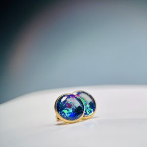 Kolczyki wkrętki 11 mm MAGIC velvet gold