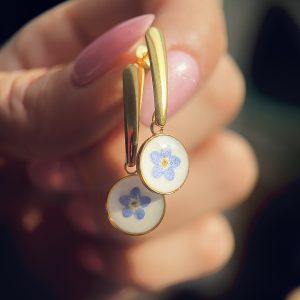 Kolczyki NIEZAPOMINAJKA gold long