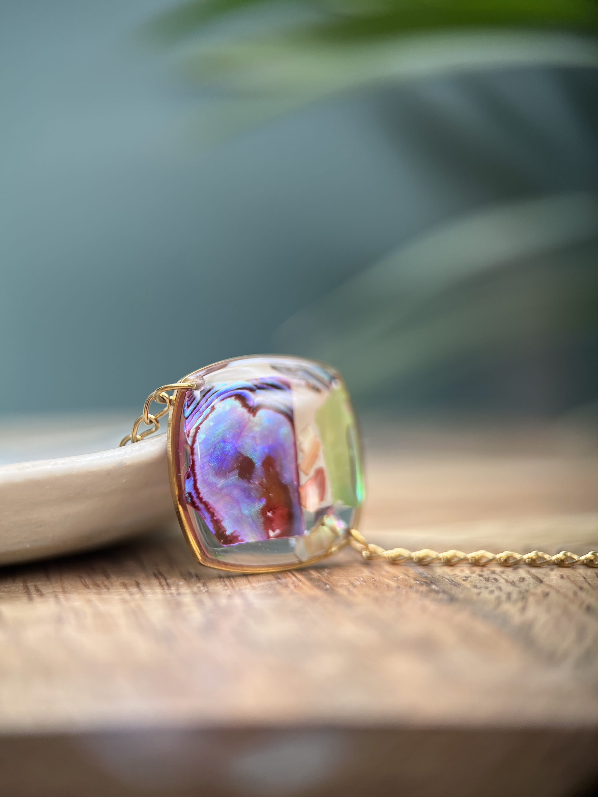 Bransoletka z żywicy 20 mm MUSZLA
